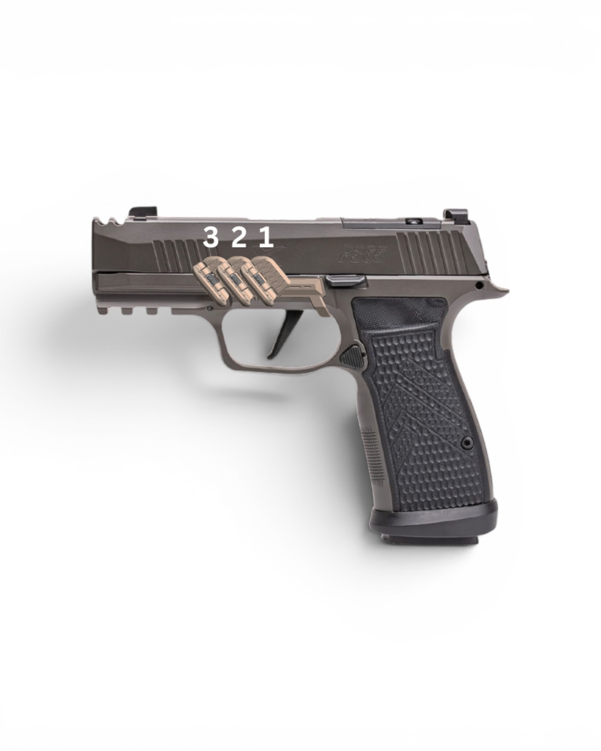 Grip Control faltbare Daumenauflage für die Sig Sauer P365 AXG Legion