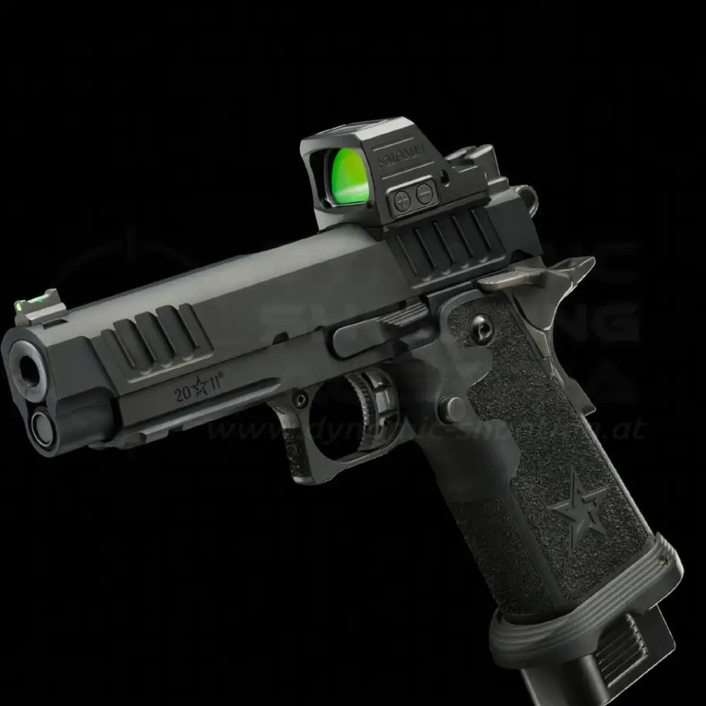 Holosun HS407C X3 Rotpunktvisier Red Dot montiert auf einer Staccato 2011 Pistole
