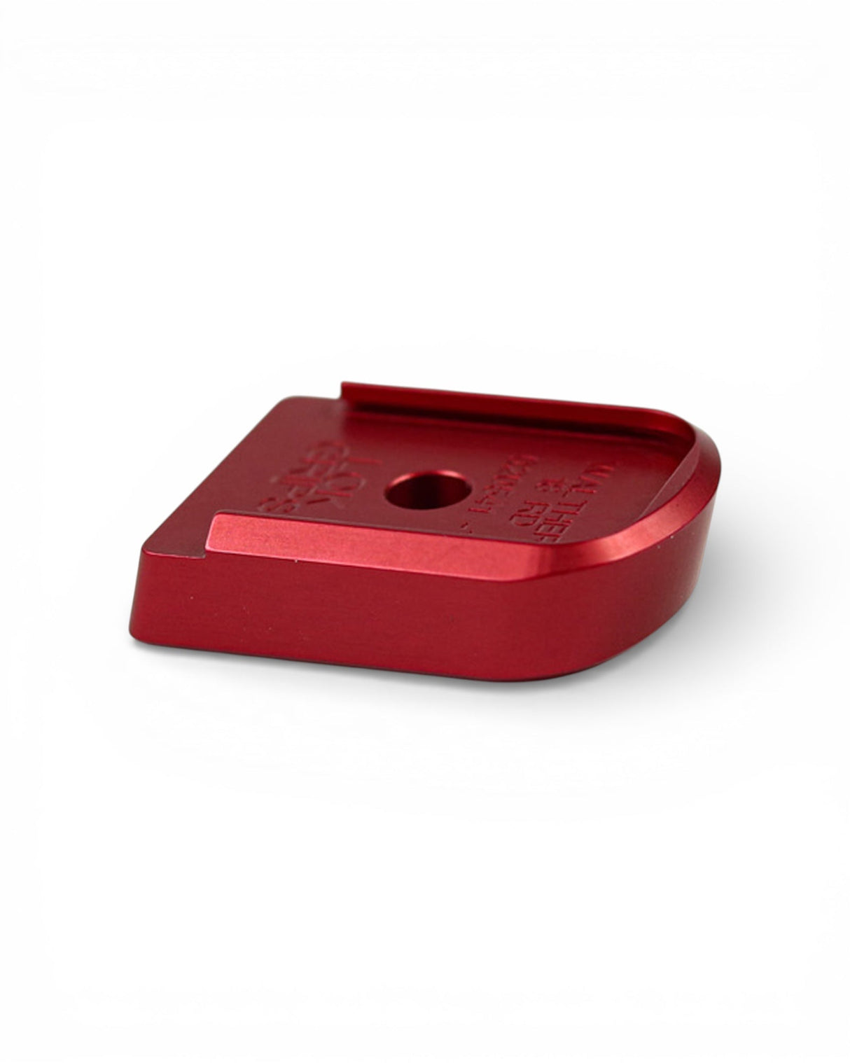 Aluminium Magazinboden für die Walther PDP von LOK Grips in der Farbe Rot