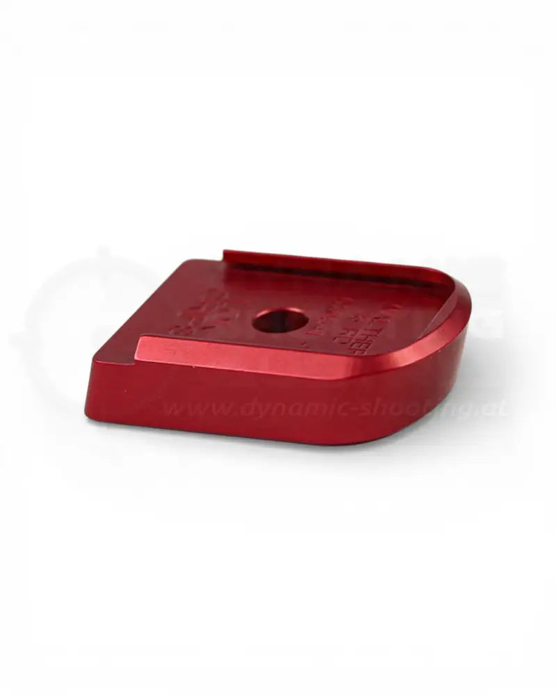 Aluminium Magazinboden für die Walther PDP von LOK Grips in der Farbe Rot