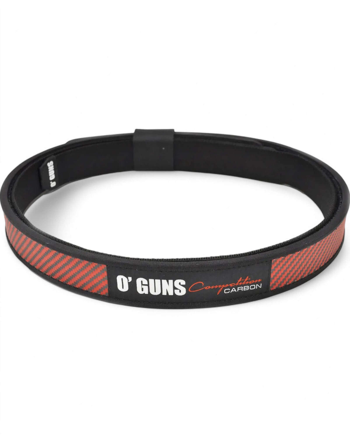 Highend IPSC Gürtel vom italienischen Hersteller OGUNS Equipment - der Competition PRO Carbon Belt in der Farbe Red Carbon
