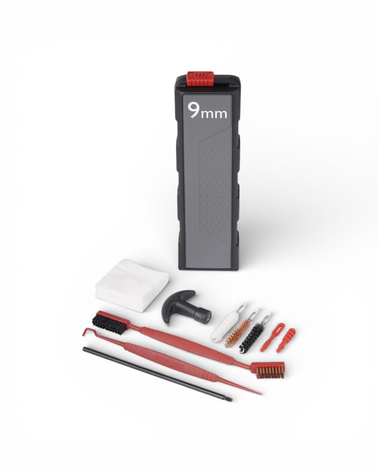 Kurzwaffen Reinigungsset von Real Avid für Handfeuerwaffen wie Pistolen und Revolver im Kaliber 9mm 357 Magnum oder 38 Special