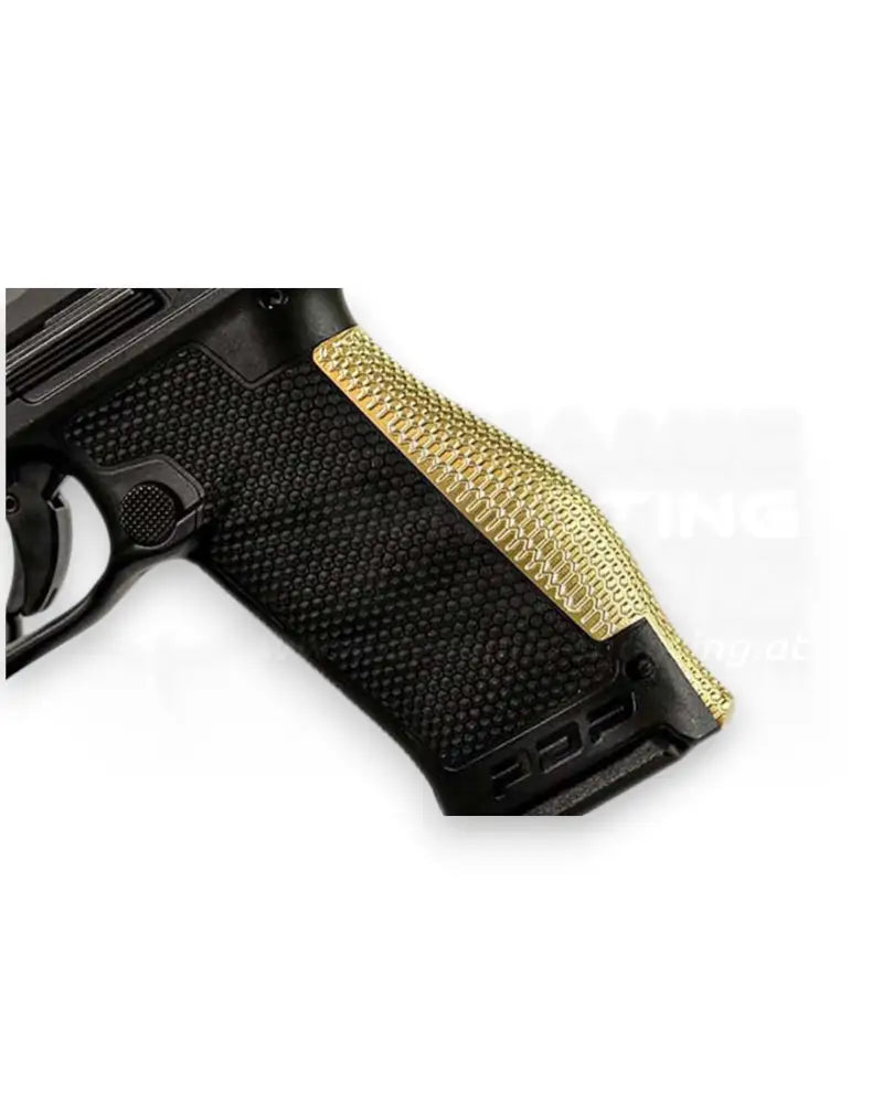 LOK Grips Messing Backstrap für Walther PDP Full Size mit griffiger Wabentextur