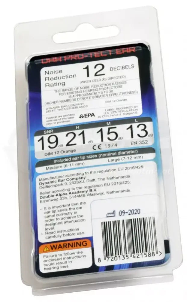 Double Alpha Gehörschutz Ohrstöpsel für IPSC zum Sportschießen