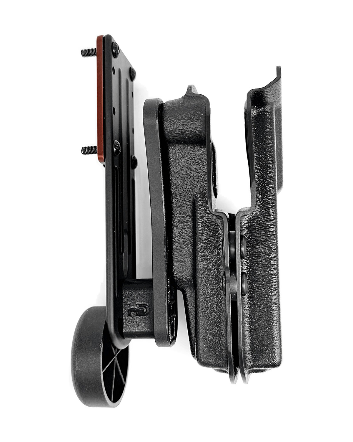 DARKDEER IPSC Holster für Glock mit Toni System Frame Weight und 3D Daumenauflage - Seitenansicht von der Gegenseite