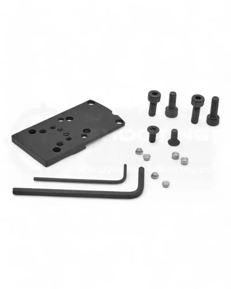 Dovetail Optic Kimmen Adapterplatte zur Montage von Red Dots und Rotpunktvisieren anstelle der Kimme einer CZ Shadow 2 oder CZ 75 SP-01 von Eemann Tech