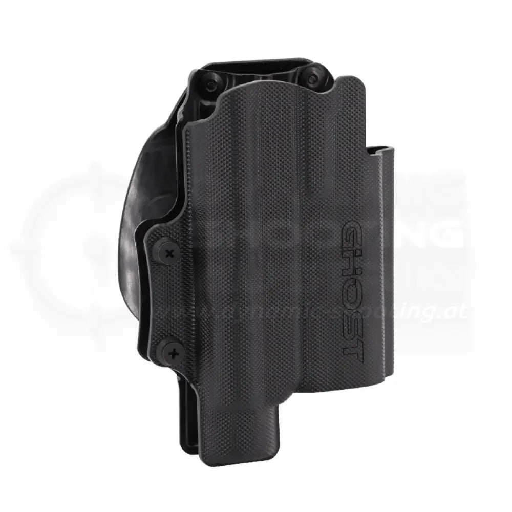 Pistolen IPSC Holster "Civilian SF" von GHOST passend für Pistolen wie Glock, SIG P320 oder Beretta 92 mit montiertem Lichtmodul wie eine Streamlight TLR 1 oder Surefire X200 X300