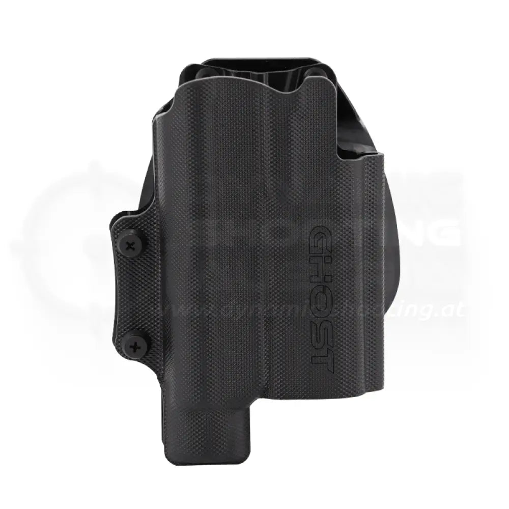 Pistolen IPSC Holster "Civilian SF" von GHOST passend für Pistolen wie Glock, SIG P320 oder Beretta 92 mit montiertem Lichtmodul wie eine Streamlight TLR 1 oder Surefire X200 X300