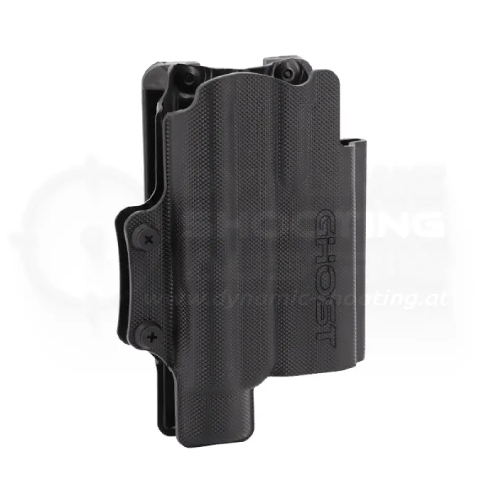 Pistolen IPSC Holster "Civilian SF" von GHOST passend für Pistolen wie Glock, SIG P320 oder Beretta 92 mit montiertem Lichtmodul wie eine Streamlight TLR 1 oder Surefire X200 X300