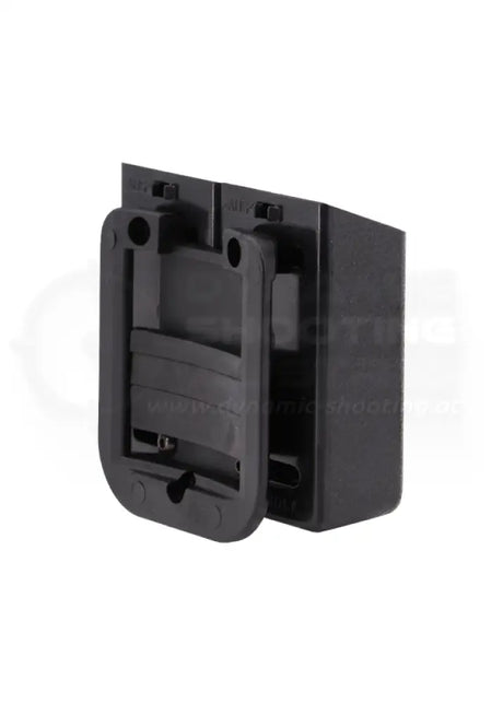 Doppel Magazintasche für zwei Magazine von der Firma GHOST Holster Rückansicht der Gürtelmontage