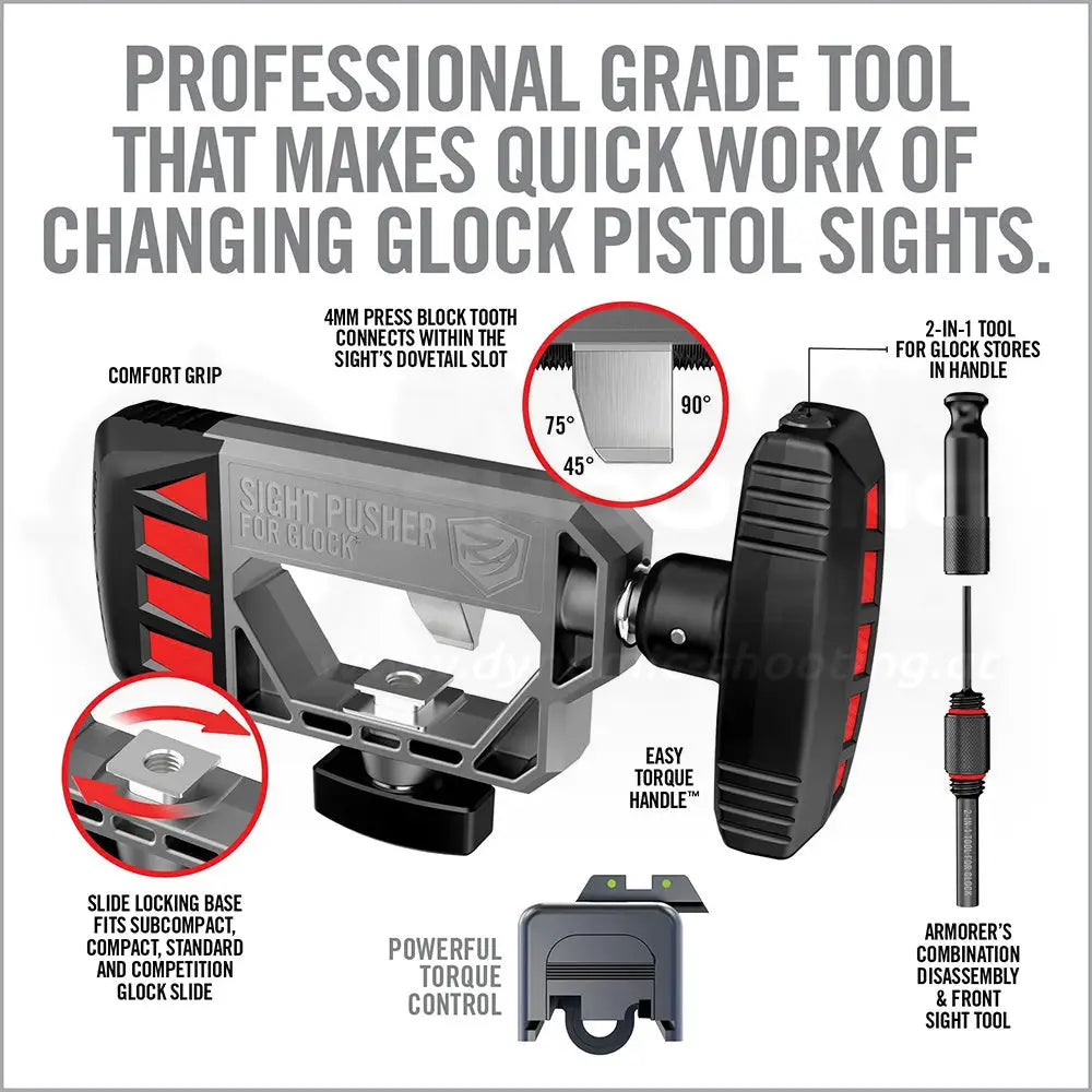Real Avid Glock Kimmenwechselgerät - Tool zum Wechseln von Glock Kimmen