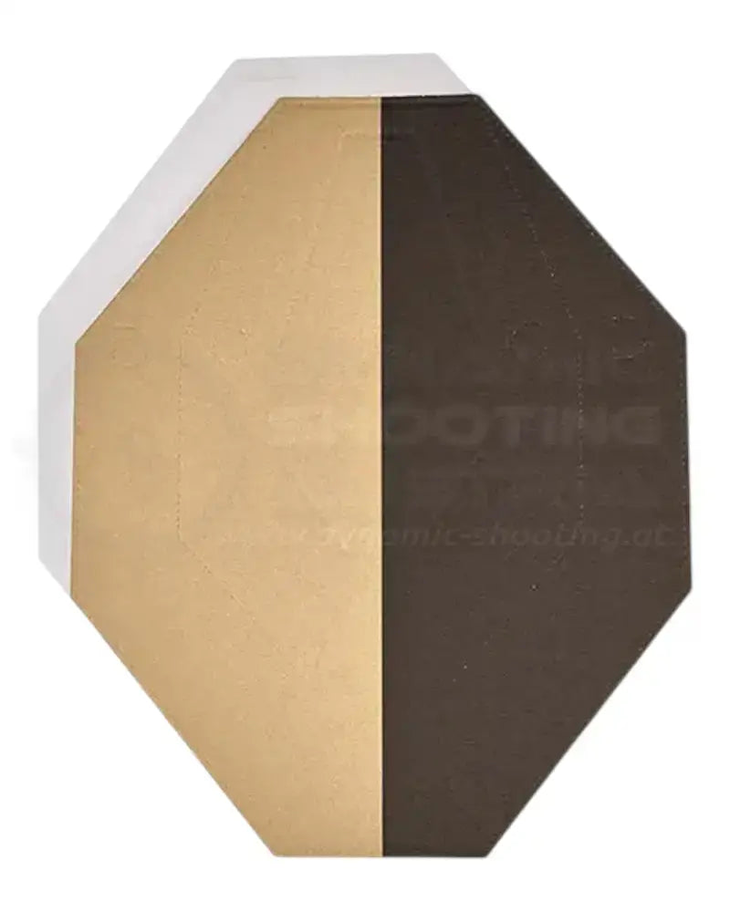 IPSC Target von Eemann Tech mit schwarz bemaltem Hardcover und weißer Wertungszonen für No Shoot Target