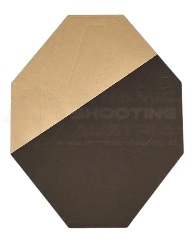 IPSC Target von Eemann Tech mit schwarz bemaltem Hardcover und weißer Wertungszonen für No Shoot Target