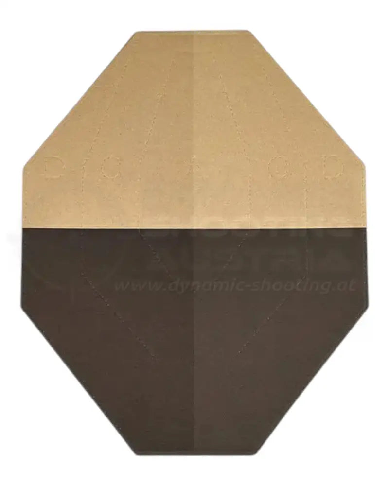 IPSC Target von Eemann Tech mit schwarz bemaltem Hardcover und weißer Wertungszonen für No Shoot Target