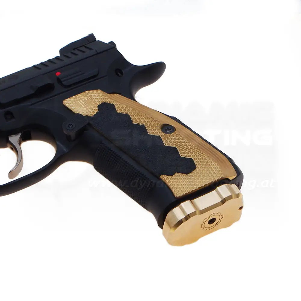 Brass magazine base, CZ75 SP-01 | Shadow 2 (IPSC standard)