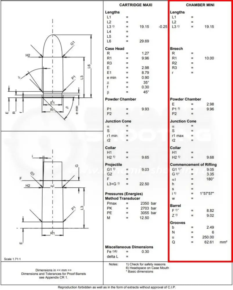 Armanov Patronenlehre Ammo Checker für 100 Patronen CIP