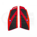 Ergonomische 3D Griffschalen von Toni System, passend für die CZ 75 SP-01, CZ Shadow 2, TS Orange sowie TS2. Ausführung Short - zur Verwendung mit Magazintrichter.