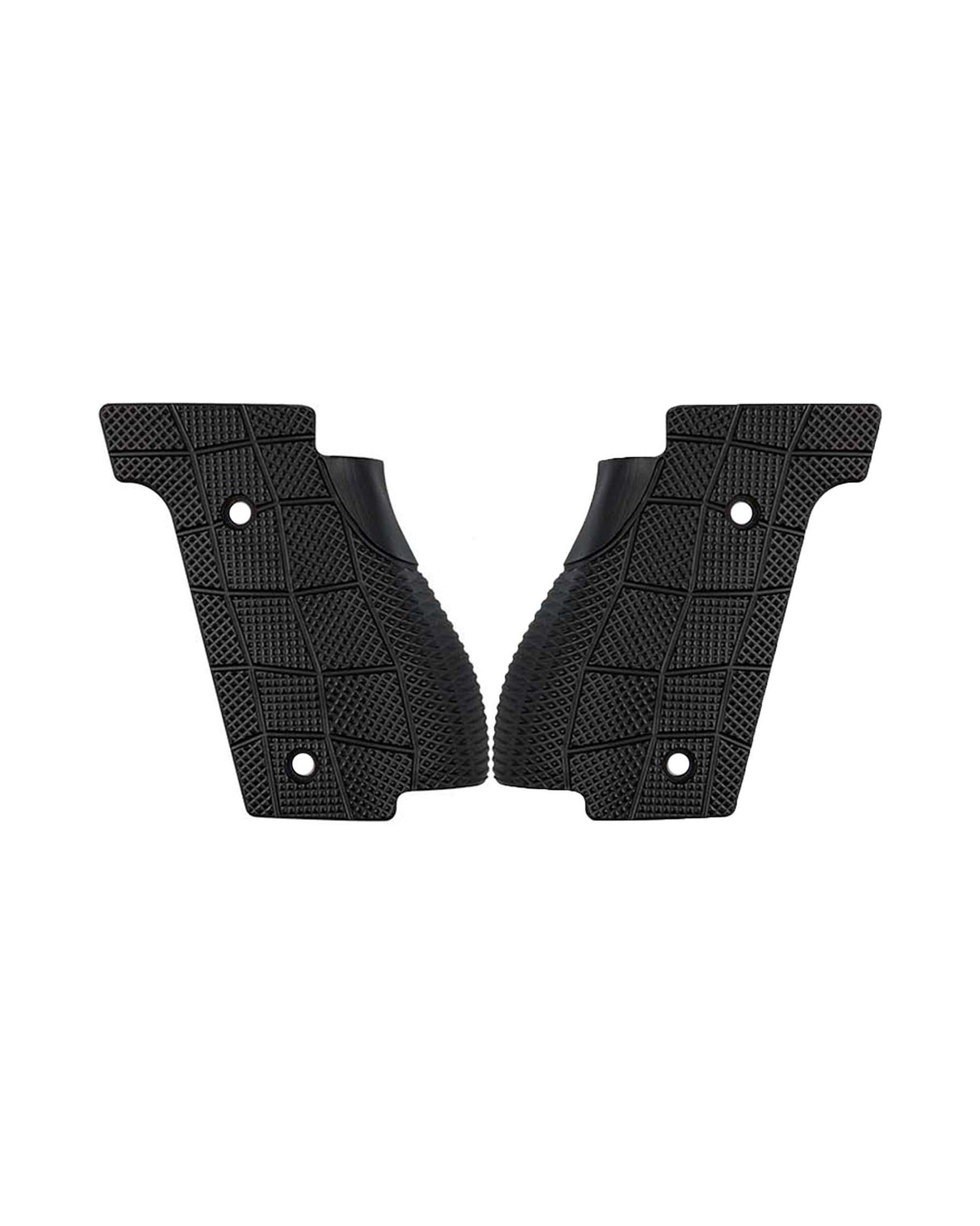 Messing GridLOK Griffschalen, Walther Q5 | Q4 | PDP Compact Steel Frame (Standard) – Black Cerakote