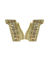 Messing GridLOK Griffschalen, Walther Q5 | Q4 | PDP Compact Steel Frame (Standard) – Raw Brass
