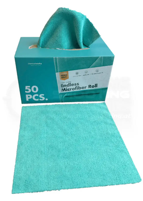 50-pack microfiber cleaning cloths (30x30cm)