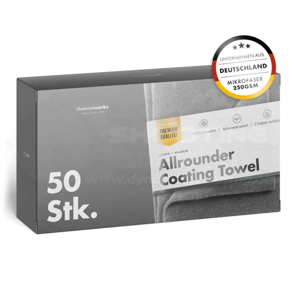 50-pack microfiber cleaning cloths (30x30cm)