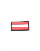 PVC gummierter Klett Austria Patch mit Österreich Flagge 