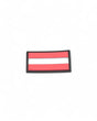 PVC gummierter Klett Austria Patch mit Österreich Flagge 