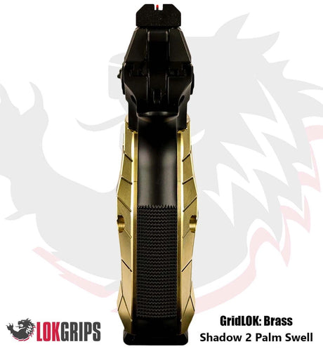 Brass GridLOK Grips (Palm Swell), CZ75 SP-01 | Shadow 2 | Tactical Sports