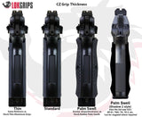 Palm Swell GridLOK Griffschalen, CZ75 SP-01 | Shadow 2 | Tactical Sports Modellvergleich Thin, Standard, Palm Swell