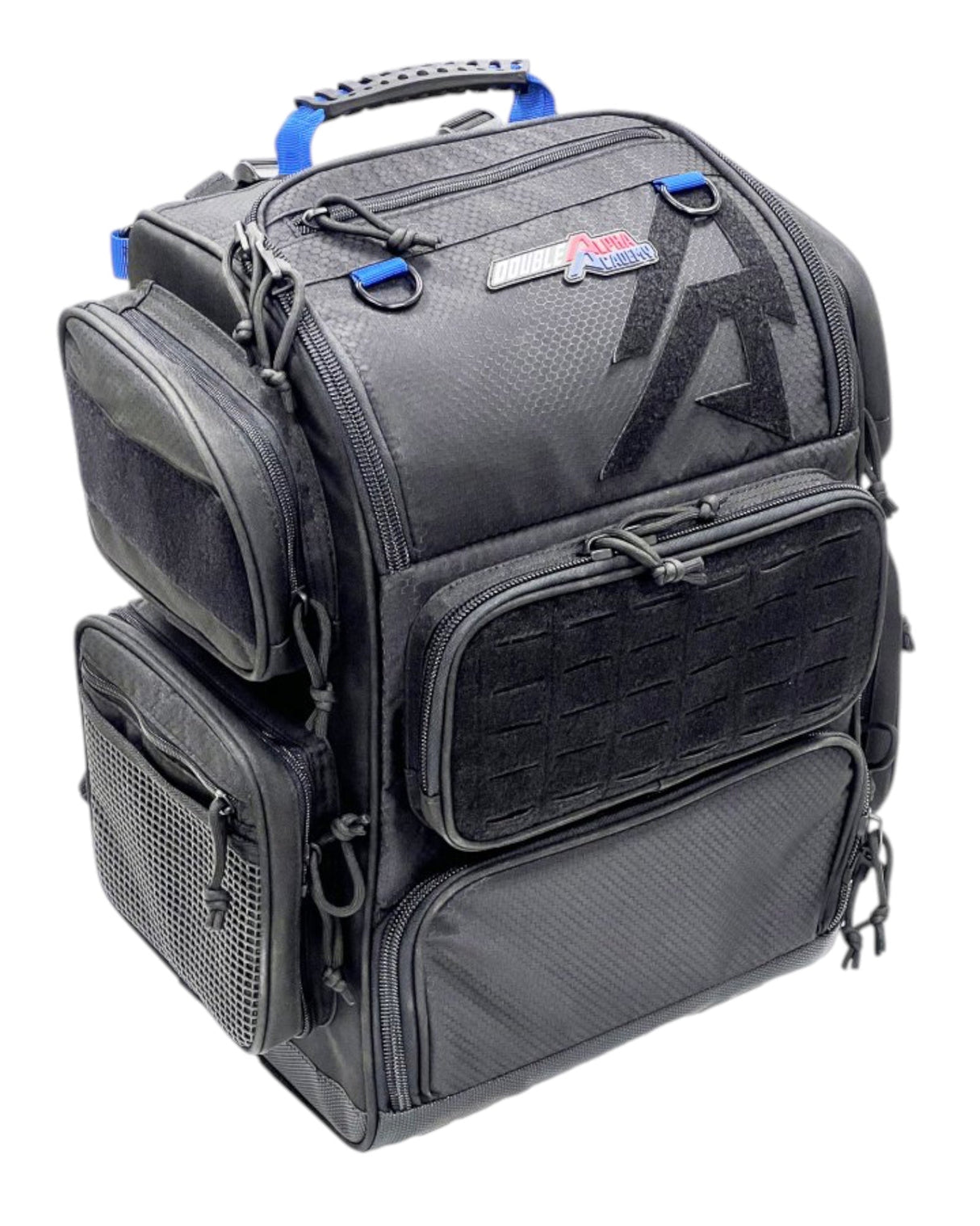 Kompakter IPSC Rucksack "RangePack Pro Gen-2 Medium" von Double Alpha Academy in der Farbe Schwarz