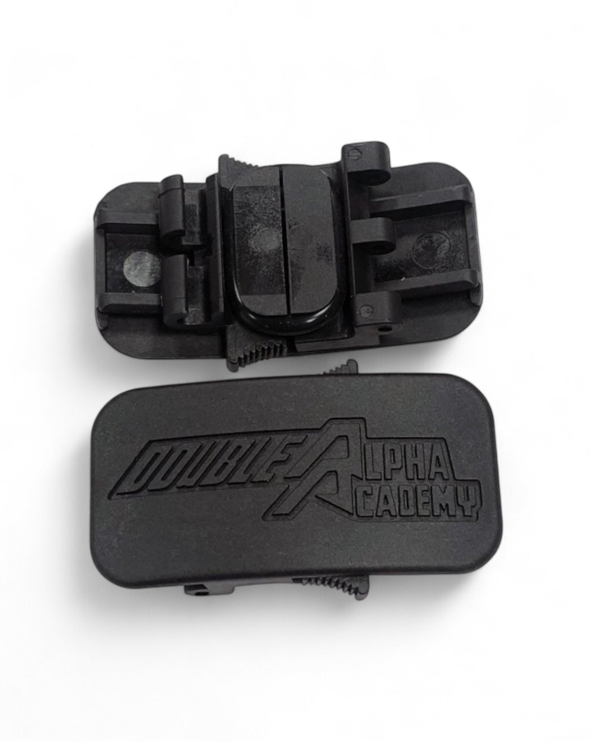 Original Gürtelschnalle mit O-Ring Gummiband für den IPSC Gliedergürtel Lynx von Double Alpha 