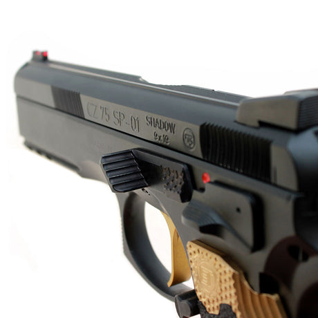 Verschlussfanghebel Slide Stop mit Daumenauflage Thumb Rest CZ75 SP01 Eemann Tech