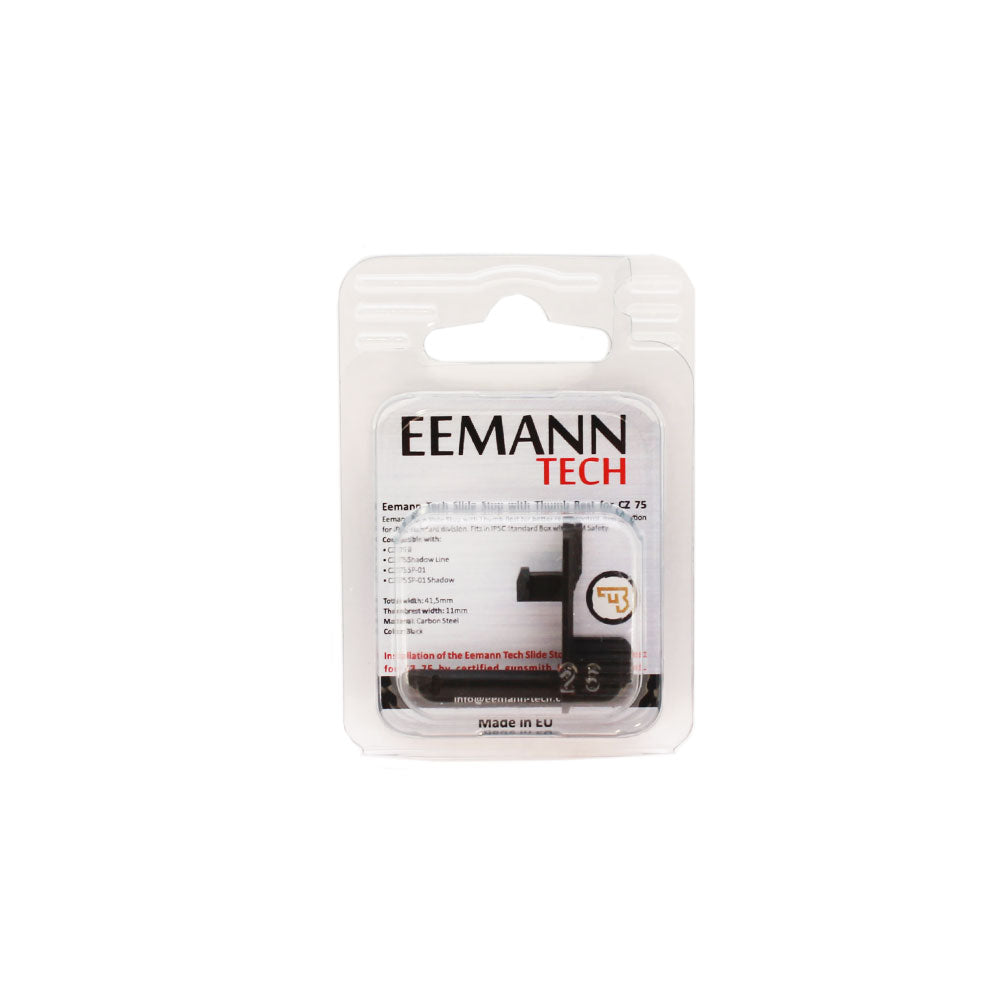 Verschlussfanghebel Slide Stop mit Daumenauflage Thumb Rest CZ75 SP01 Eemann Tech