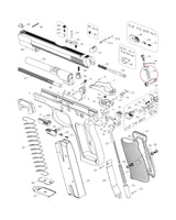 CZ Magazin Auswurf Knopf Feder von Eemann Tech mit eine um zehn Prozent reduzierter Stärke 