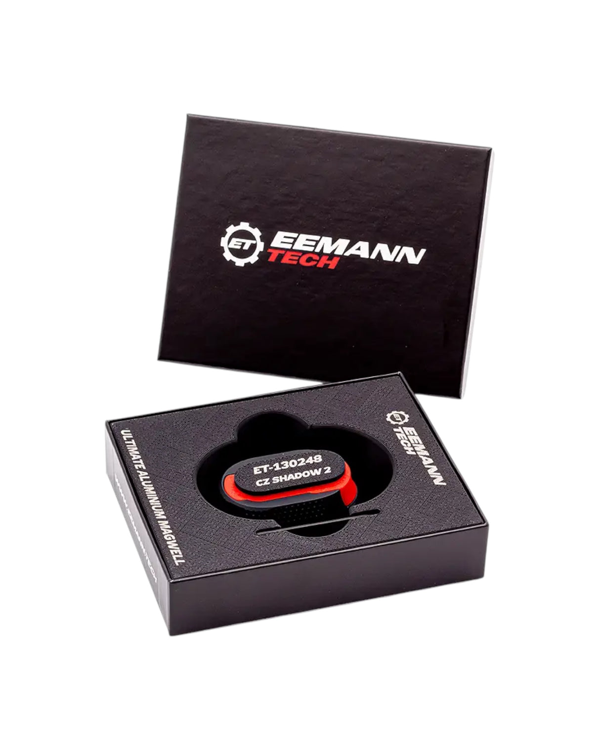 Ultimate Magazintrichter von Eemann Tech für die CZ Shadow 2 Magwell für IPSC Open oder IPSC Optics Division in der Originalverpackung
