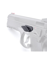 Verschlussfanghebel mit Daumenauflage von Eemann Tech in der breiten Ausführung passend für die CZ 75 sowie CZ75 SP-01 Shadow 