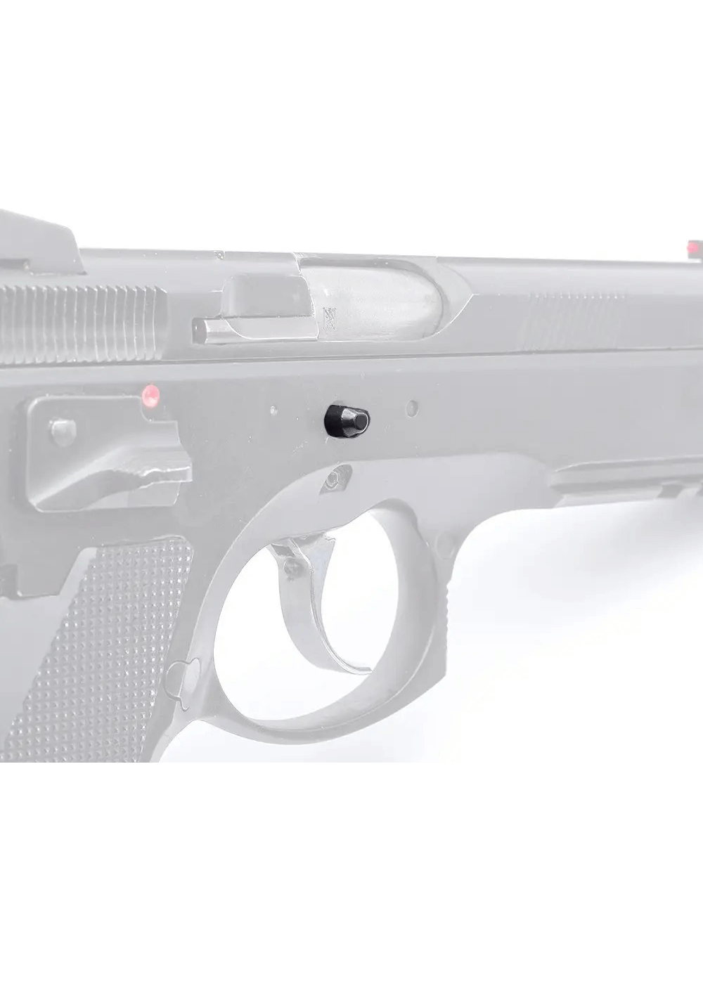 Verschlussfanghebel mit Daumenauflage von Eemann Tech in der breiten Ausführung passend für die CZ 75 sowie CZ75 SP-01 Shadow 