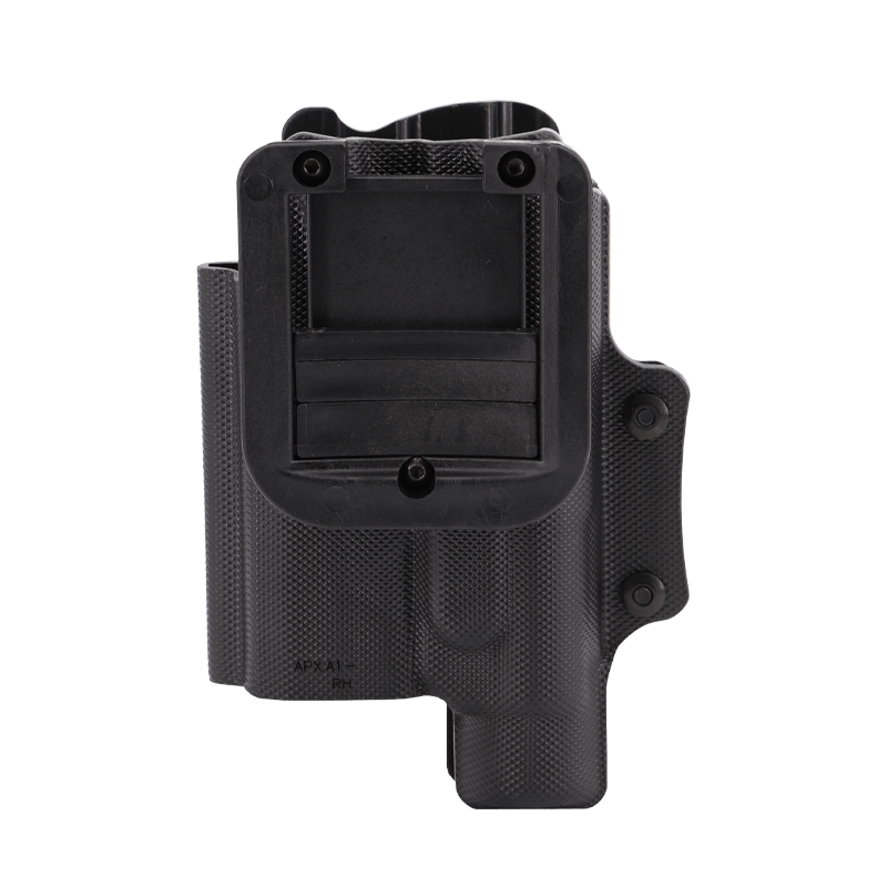 Pistolen IPSC Holster "Civilian SF" von GHOST passend für Pistolen wie Glock, SIG P320 oder Beretta 92 mit montiertem Lichtmodul wie eine Streamlight TLR 1 oder Surefire X200 X300