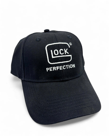 Glock Kappe Schwarz mit weißem Glock Perfection Logo