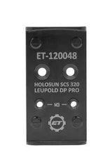 Glock MOS Adapter für das Holosun SCS 320 und Leopold DP PRO Draufsicht Front