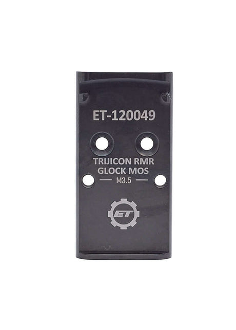 Glock MOS Adapterplatte für das Trijicon RMR  Draufsicht