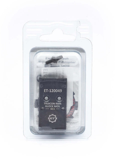 Glock MOS Adapterplatte für das Trijicon RMR in der Eemann Tech Verpackung Rückseite