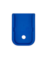 Originaler flacher Glock Kunststoff Magazinboden in Blau