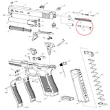 Glock Schlagbolzen auf der Explosionszeichnung der Glock Gen 5