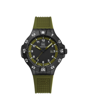 GLOCK Armbanduhr GW-15-4-22 in Militärgrün mit Tritium Beleuchtung (43mm)