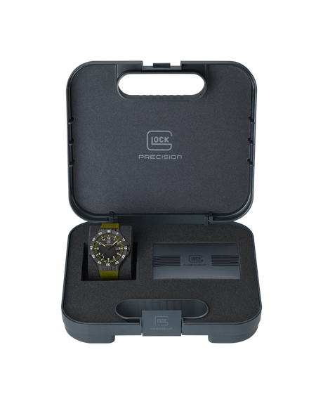 GLOCK Armbanduhr GW-15-4-22 in Militärgrün mit Tritium Beleuchtung (43mm)