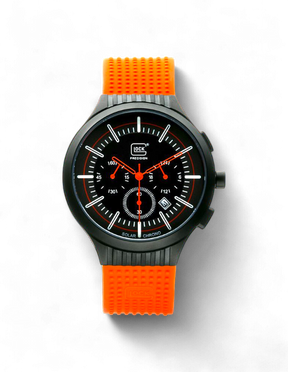 Original Glock Uhr Global mit orangem Band