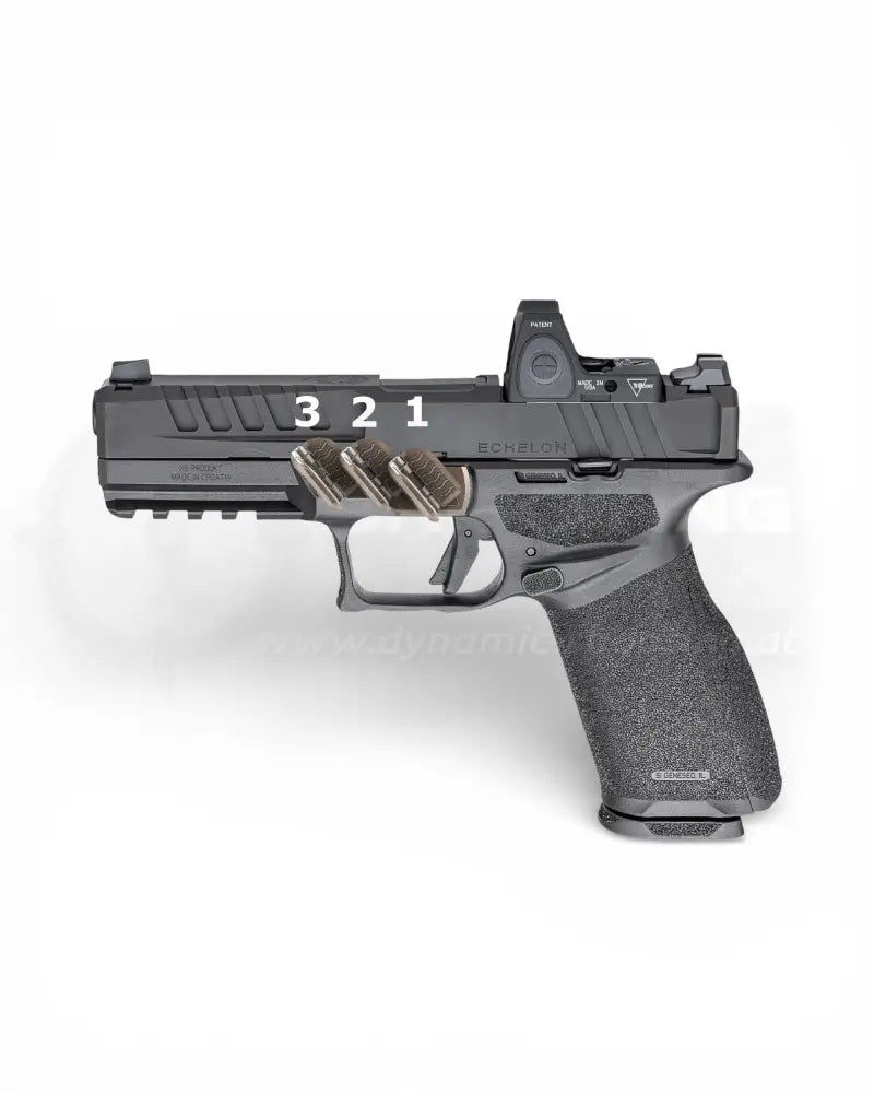Grip Control Daumenauflage von Blacksteel USA für die Springfield Echelon in der verschiedenen Größen