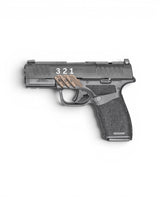 Klappbare Daumenauflage von BlackSteel USA - die Grip Control foldable Thumb Rest passend für die Springfield Hellcat