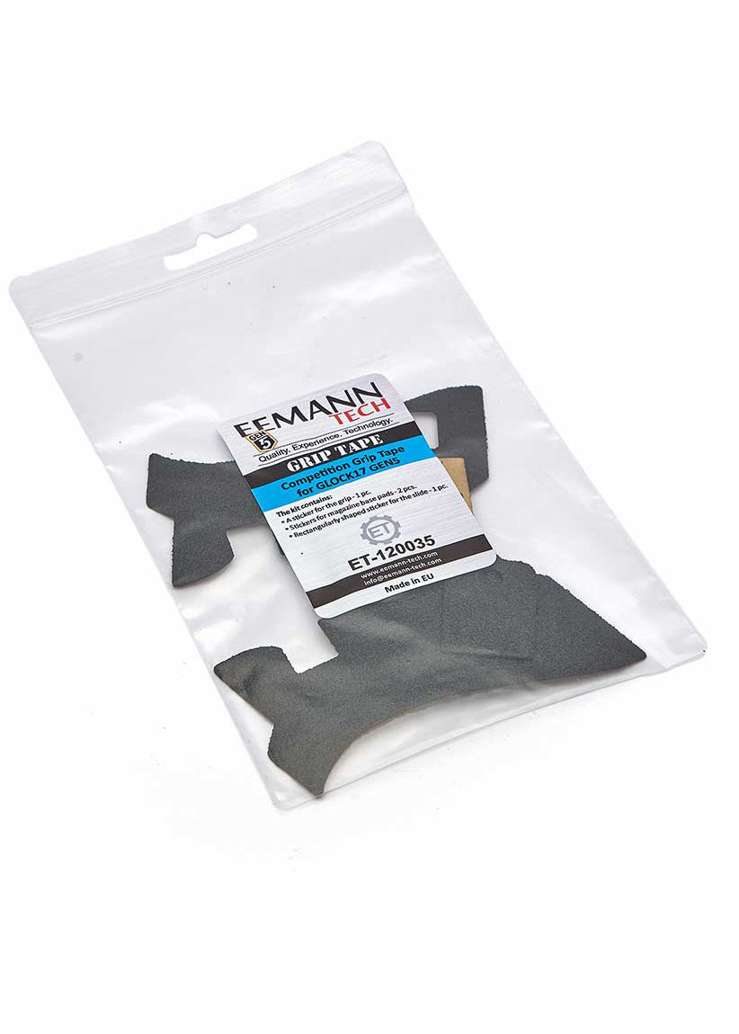 Eemann Tech Competition Griptape für Glock 17 Gen 5 Pistolen in der Verpackung